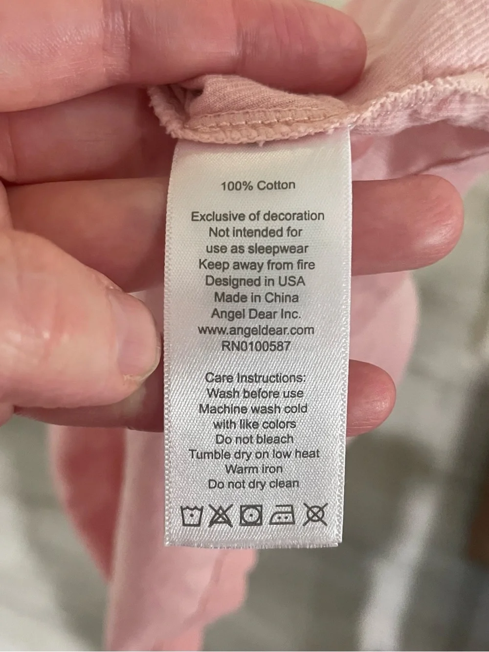 Angel Dear Dusty Pink Ruffle Strap Corduroy Dress